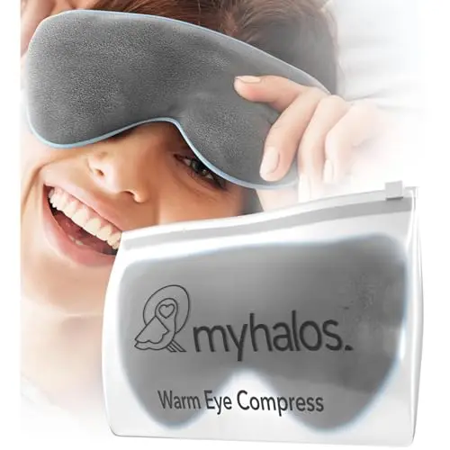 MyHalos heated eye mask for dry eyes with moist heat therapy