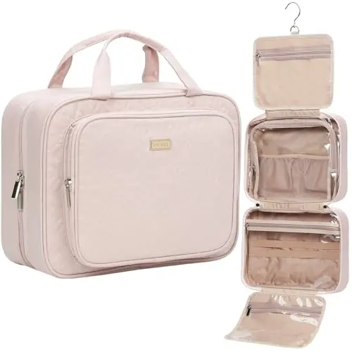 NISHEL large hanging toiletry bag with multiple compartments