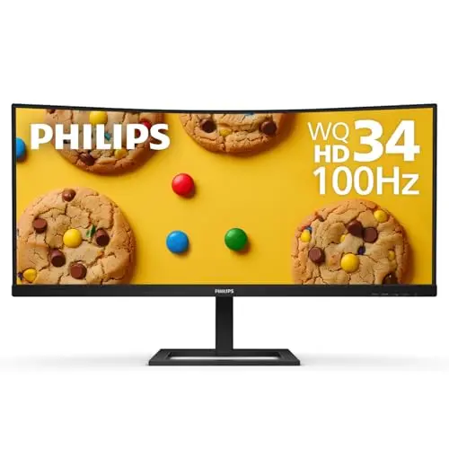 Philips 34-inch curved ultrawide monitor with USB-C