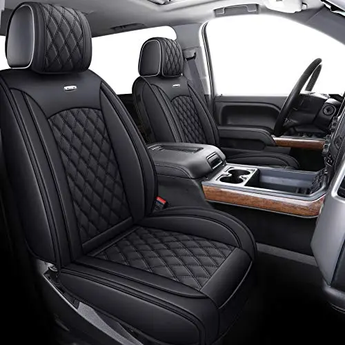 Aierxuan custom fit leather seat covers for Chevrolet Silverado and GMC Sierra trucks