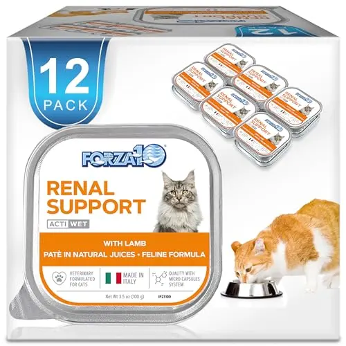 Forza10 Kidney Care wet cat food cans with lamb