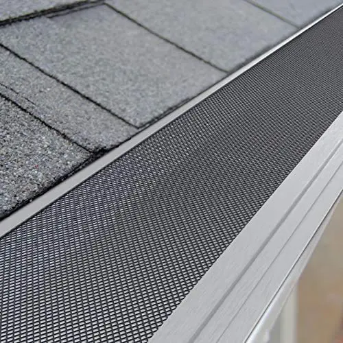 Daisypower stainless steel mesh gutter guard with aluminum frame