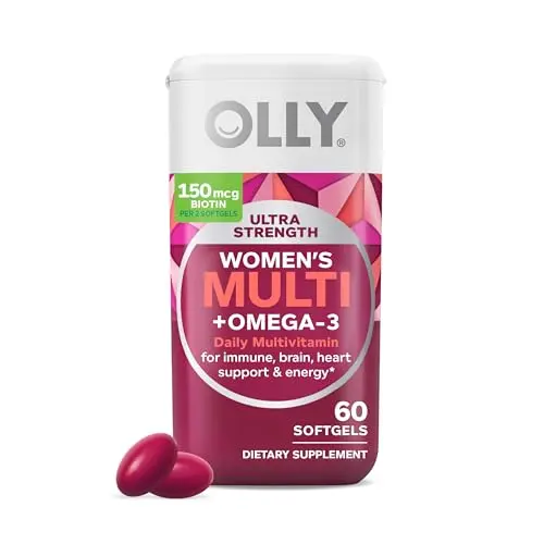 OLLY Ultra Women's Multi Softgels bottle and softgels