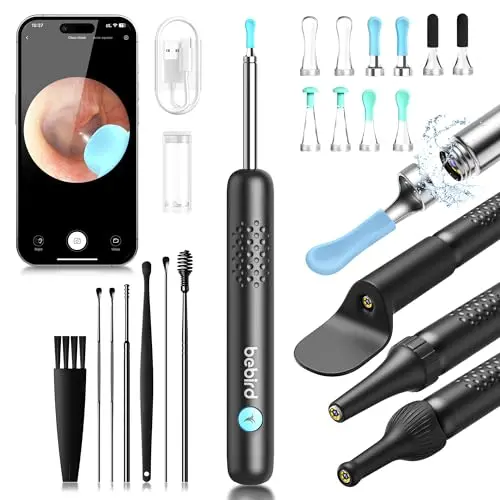 BEBIRD R1 ear wax removal tool with 1080P camera and smartphone connectivity