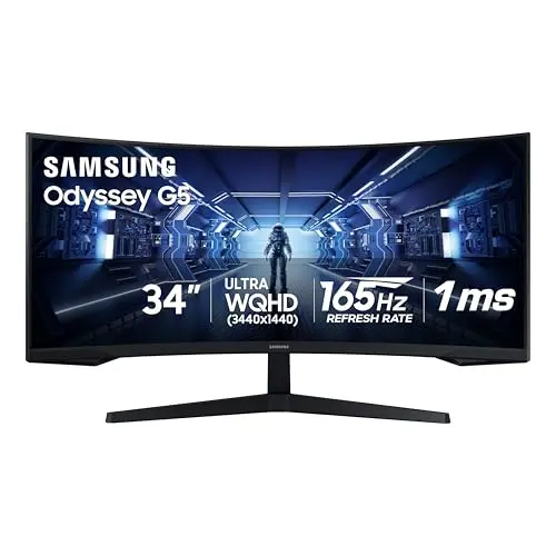 Samsung Odyssey G5 34-inch curved gaming monitor