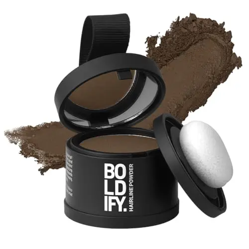 BOLDIFY Hairline Powder for root touch up and gray coverage