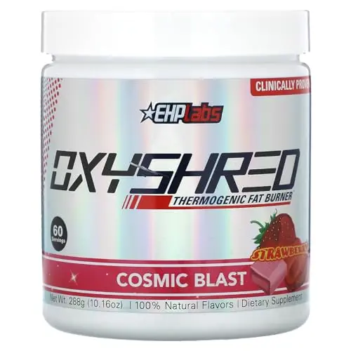 EHP Labs OxyShred Pre Workout Powder in Cosmic Blast flavor