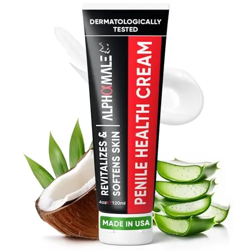 AlphaMale Premium Penile Health Cream tube