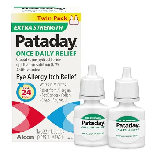 Pataday extra strength eye drops for allergy-related watery eyes