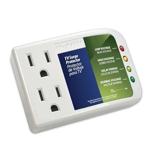 Refrigmatic voltage and surge protector for smart TVs