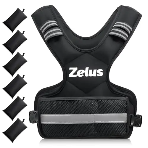 ZELUS adjustable weighted vest with removable sandbags