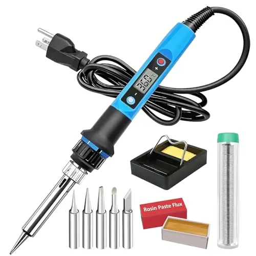 Liouhoum 80W soldering iron with digital display and stand