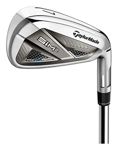 TaylorMade SiM 2 Max golf irons in steel finish