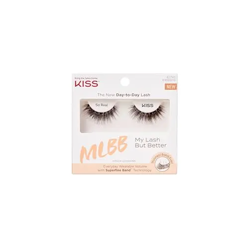 KISS My Lash But Better false eyelashes showing reusable lash clusters with superfine band