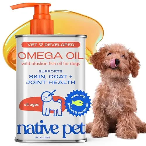 Native Pet omega-3 fish oil liquid for dogs and cats