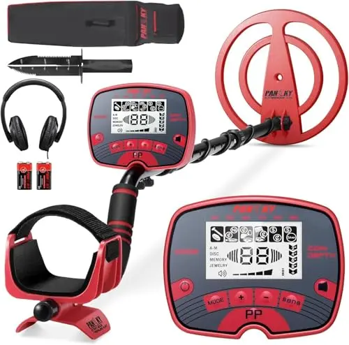 PANCKY metal detector in red and black colors
