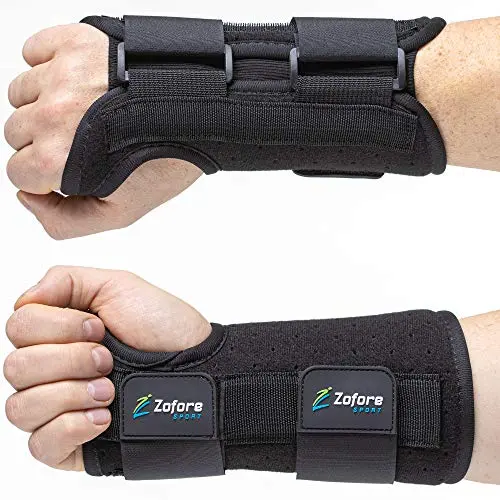 ZOFORE SPORT wrist brace with metal splint on hand