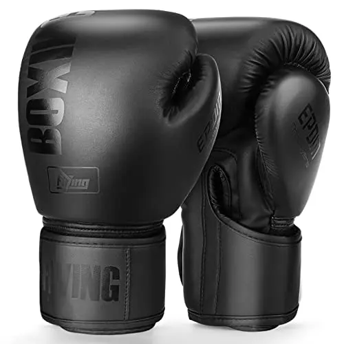 FIVING boxing gloves in black with widened wrist strap