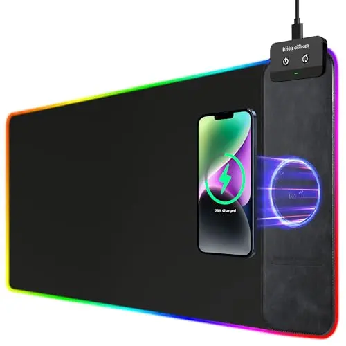 Wireless Future Charger RGB Gaming Mouse Pad