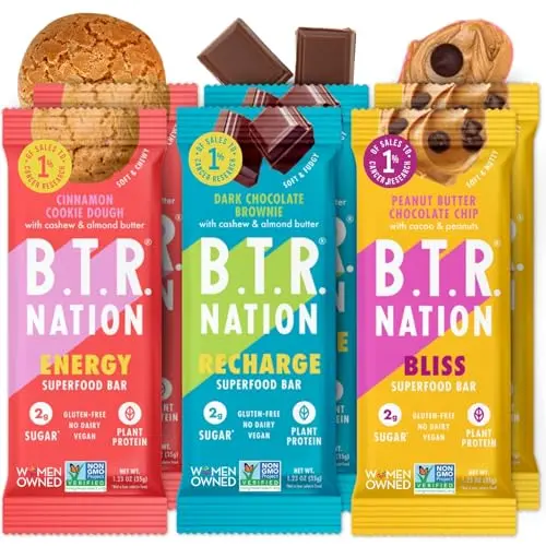 B.T.R. Nation Bar Superfood Keto Protein Bars sampler pack