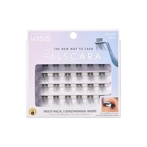 KISS Falscara DIY eyelash extension wisps in black