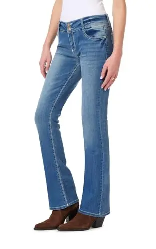 WallFlower Women's InstaStretch Curvy Bootcut Jeans