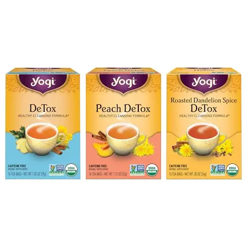 Yogi Herbal DeTox Variety Pack with multiple tea flavors