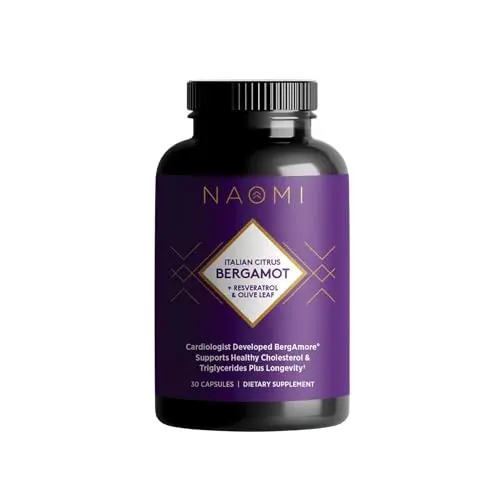 NAOMI citrus bergamot with resveratrol 30-day supply bottle