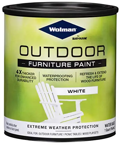 Wolman outdoor furniture paint quart can in white