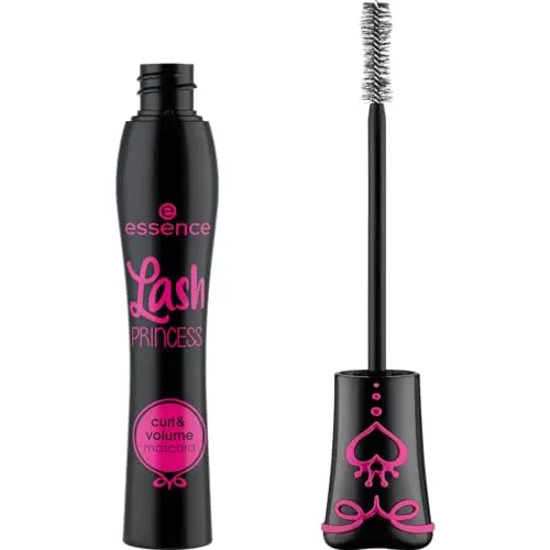 essence Lash Princess Curl & Volume mascara with peanut-shaped brush