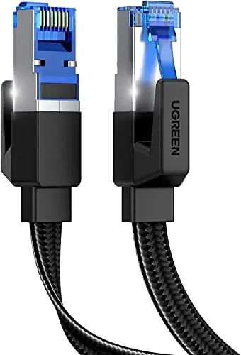 UGREEN flat Cat 8 Ethernet cable for tight spaces
