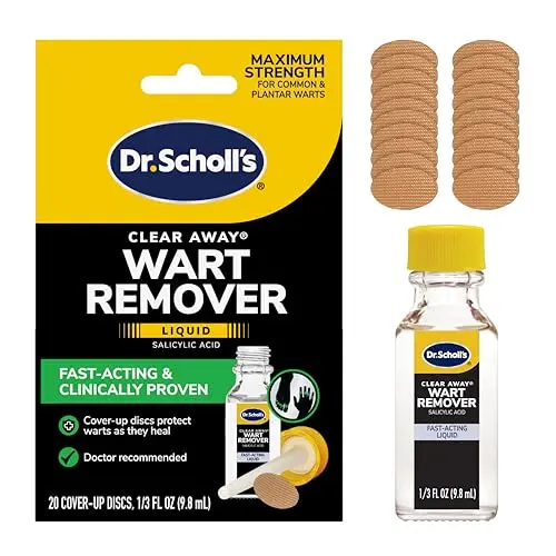 Dr. Scholl's liquid wart remover for kids with cover-up discs