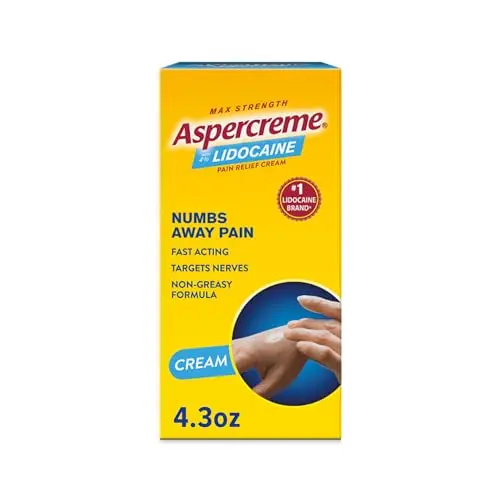 Aspercreme lidocaine pain relief cream tube