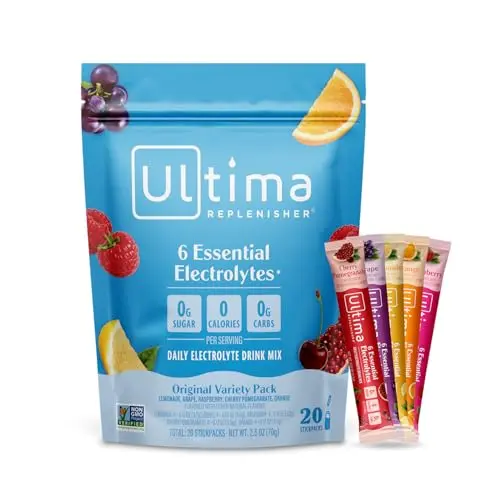 Ultima Replenisher electrolyte powder stickpacks in variety flavors