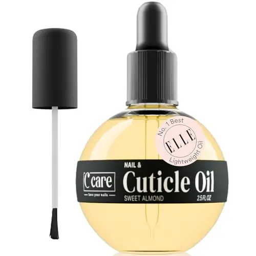 C CARE sweet almond cuticle oil with dropper and brush applicator