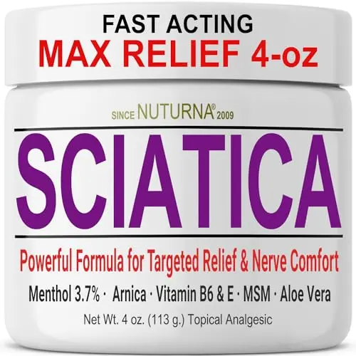 Nuturna sciatica nerve cream jar