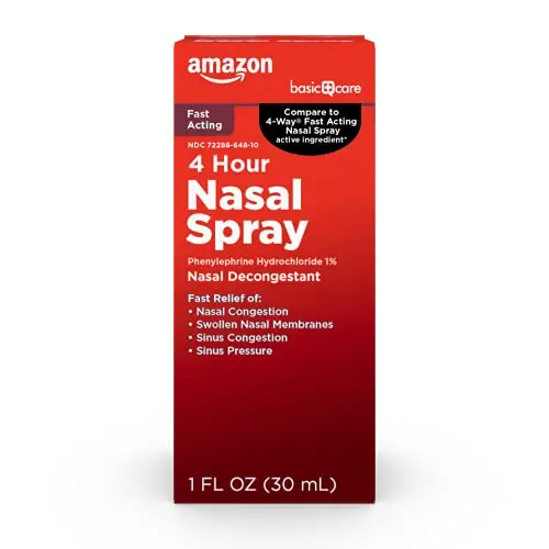 Amazon Basic Care Nasal Four Nasal Spray with phenylephrine