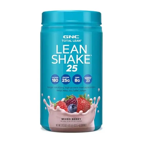 GNC Lean Shake 25 Mixed Berry protein powder