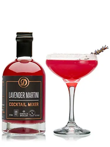 Daniel's Broiler lavender martini cocktail mixer bottle