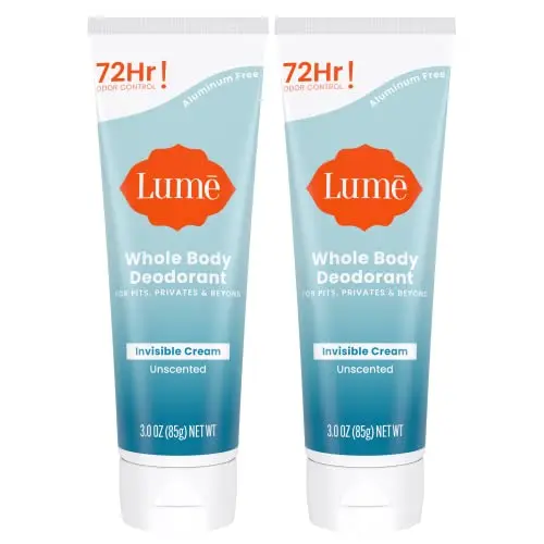 Lume whole body deodorant cream for sensitive skin