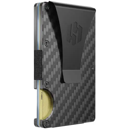 HAYVENHURST aluminum wallet with push-button card access