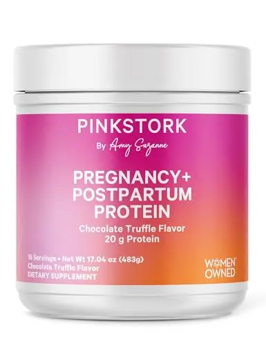 Pink Stork pregnancy and postpartum protein powder with electrolytes