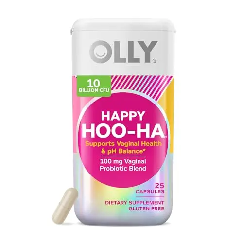 OLLY Happy Hoo-Ha Probiotic capsules bottle