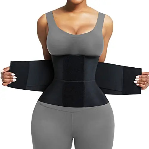 FeelinGirl neoprene waist trainer with adjustable straps and steel boning
