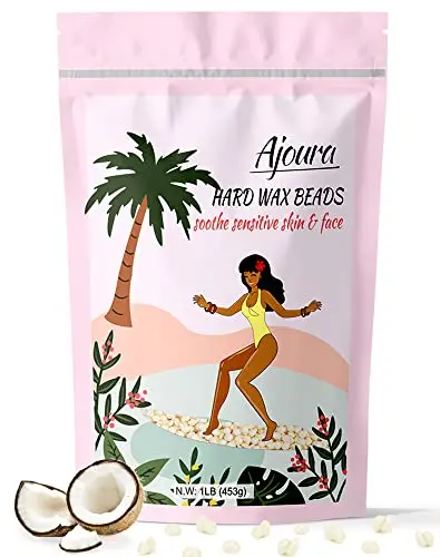 Ajoura 1lb refill wax beans for hair removal in packaging