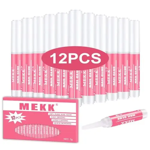 MEKK 12-pack nail glue tubes