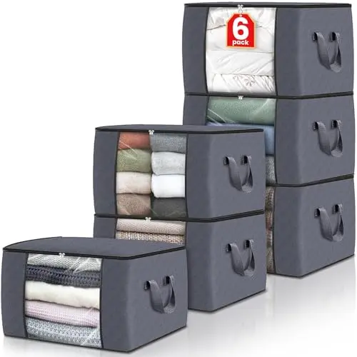 Fab totes foldable storage bags for clothing organization