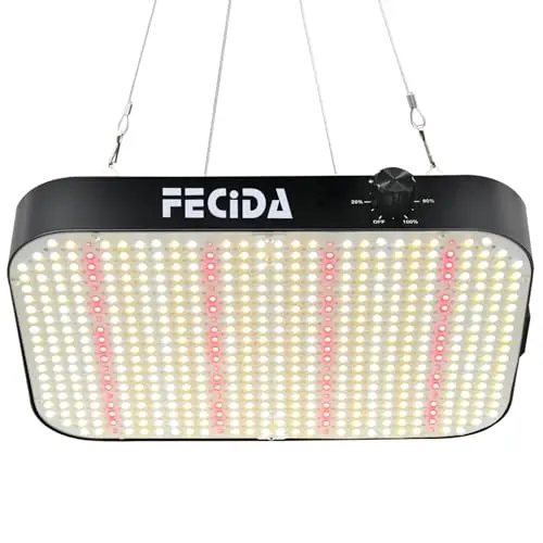 FECiDA 600W equivalent LED grow light panel with dimmer