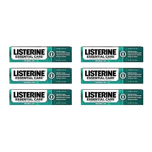 Listerine Essential Care fluoride toothpaste for bad breath