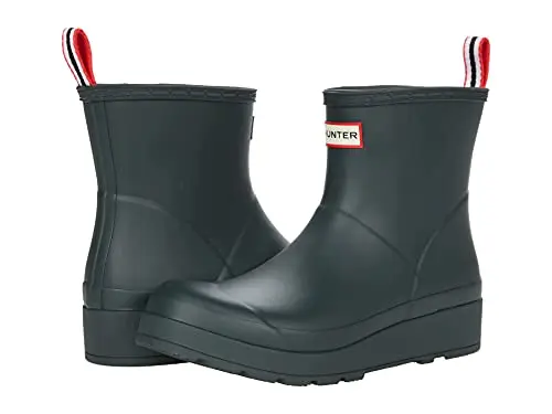 Hunter Women's Play Short Rain Boot in Arctic Moss